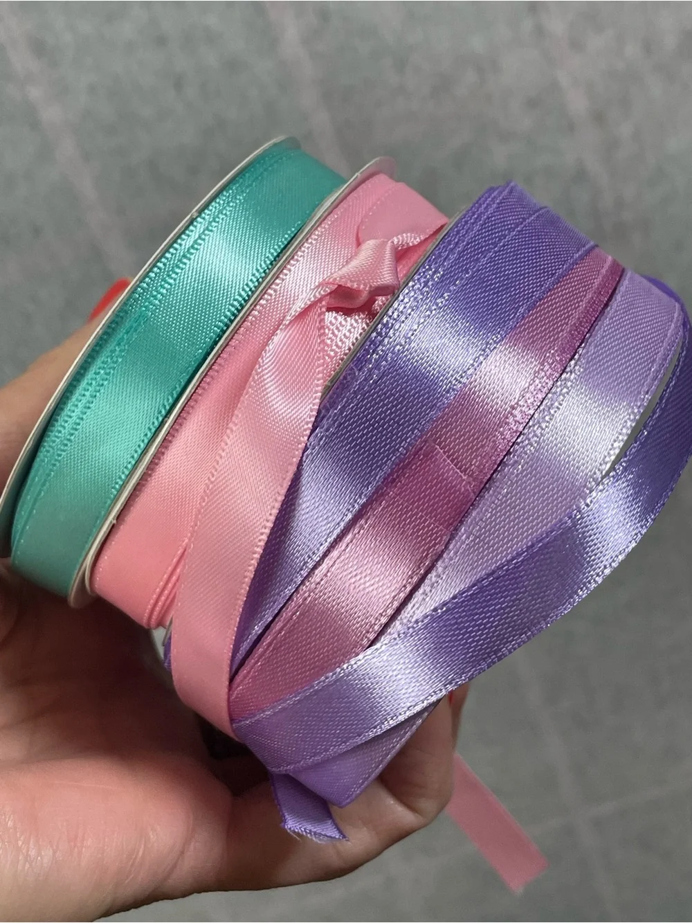 28 Assorted Decorative Ribbon Set - Multicolor - Satin & Velvet Ribbon Rolls